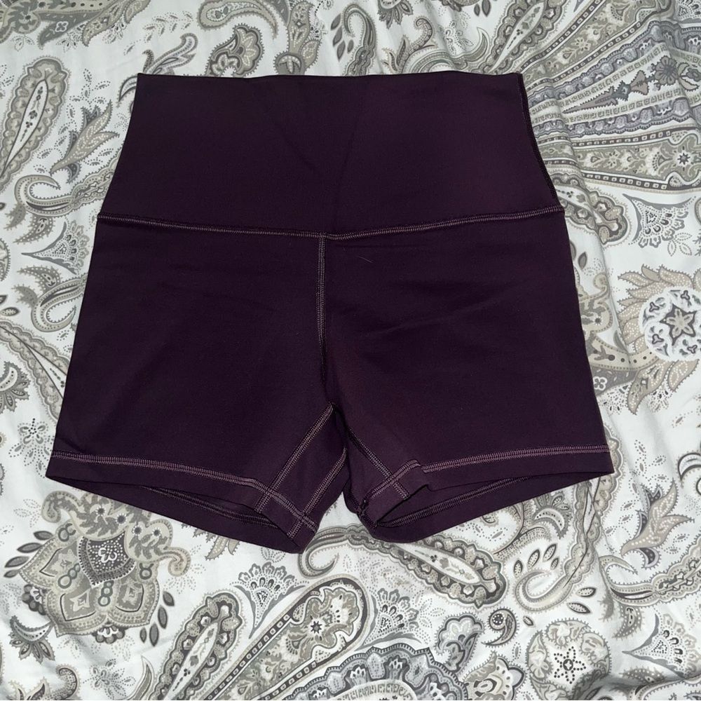 Lululemon align 4” biker shorts grape thistle size 6